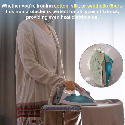 Universal Teflon Iron Cover for Steam & Dry Iron || Non-Stick Heat Resistant Soleplate Protector || Prevents Shine & Burns
