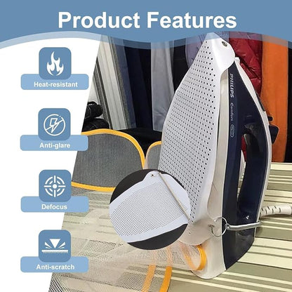 Universal Teflon Iron Cover for Steam & Dry Iron || Non-Stick Heat Resistant Soleplate Protector || Prevents Shine & Burns